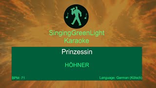 HÖHNER  Prinzessin  Karaoke  SingingGreenLight [upl. by Moreta333]