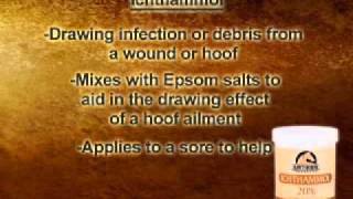 When amp How to Use Simple Solution Ichthammol amp Venice Turpentine for leg and hooves [upl. by Carolus480]