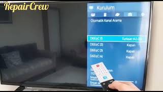 Toshiba Kanal arama nasıl yapılır Led tv uydu kurulumu ve kanal ayarlama [upl. by Garaway]