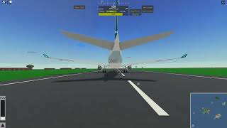 Cathay Pacific Flight 780 landing animation in PTFS [upl. by Calandria536]