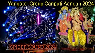 youngsters group ganpati aagman 2024  vadodara biggest ganpati aagman 2024  spider sound 2024 [upl. by Otsenre456]