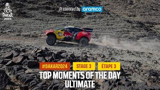 Cars Top moments  Stage 3  Dakar2024 [upl. by Roswald]