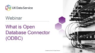 Webinar What is Open Database Connector ODBC [upl. by Fraser]