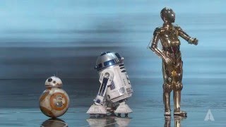 Star Wars droids at the Oscars [upl. by Sokil]