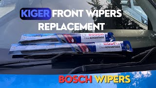 Front wiper replacement  Bosch Clear Advantage Wipers [upl. by Gerk]