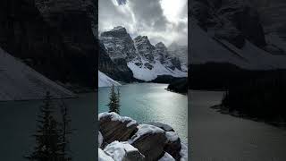 Moraine Lake Banff National Park Alberta Canada  October 2 2024 morainelake canadianrockies [upl. by Cohbath225]