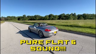 Letting the 986 Boxster S 550 Spyder sing with the Circuit Werks V2 exhaust and secondary pipes [upl. by Ollehto]