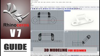 Rhino 7 3D Modeling Guide Basic Tutorial For Beginner [upl. by Xanthe959]