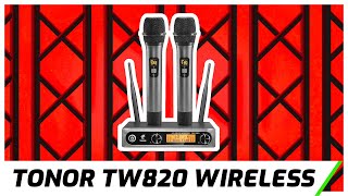 Tonor TW820 Wireless Microphone System  Setup amp Review [upl. by Notserk]