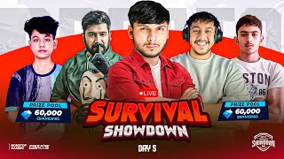 SURVIVAL SHOWDOWN 🔥🚀 DAY 5 WITH UNKNOWN WARRIORS 🥵 nonstopgaming free fire live [upl. by Geno]