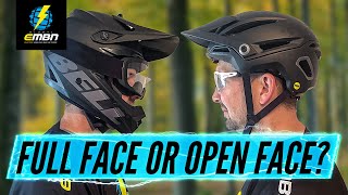 What Type Of MTB Helmet Is Best For You  Full Face Or Open Face Helmets [upl. by Aniat]