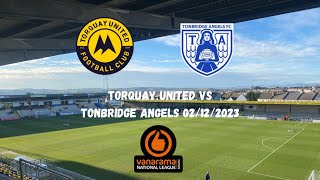 HARSH TO LOSE THAT  Torquay United 21 Tonbridge Angels 02122023 [upl. by Aieken983]