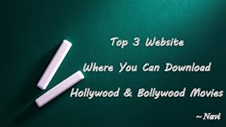 Top 3 Website To Download Hollywood amp Bollywood Movies in Dual Audio HindiEnglish [upl. by Mulloy]