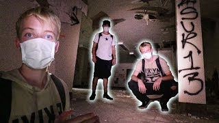 EXPLORING A HAUNTED ABANDONED HOSPITAL  chased out [upl. by Zuzana]