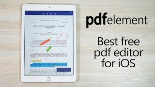 Best Free PDF Editing App for iOS for iPhones amp iPads  PDFelement [upl. by Anev]