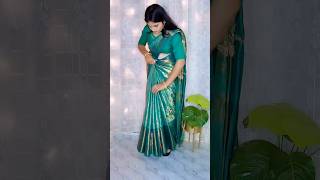 Silk saree draping tutorial for slim look  step by step silk saree drapingsareedrapping silksaree [upl. by Jecoa439]