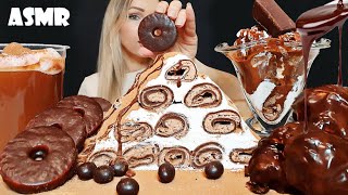 ASMR  SUB  HOMEMADE CREPE CAKE  Chocolate Dessert Mukbang  SOFT EATING SOUNDS 먹방 Oli ASMR [upl. by Ruckman]