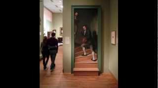 Peale Staircase Group Portrait of Raphaelle Peale and Titian Ramsay Peale [upl. by Eeladnerb]