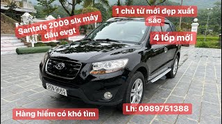 Santafe 2009 slx fom 2010 đẹp xuất sắc Bác nào yêu cái đẹp lh 0989751388 [upl. by Walther97]