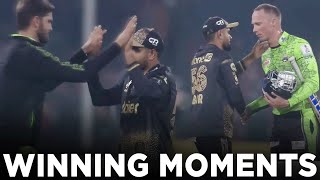 Winning Moments  Lahore Qalandars vs Peshawar Zalmi  Match 12  HBL PSL 9  M2A1A [upl. by Labotsirhc]