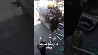 Motor masuk bengkel motorcycle motor motorbike motorsport fypyoutube [upl. by Rolfe606]