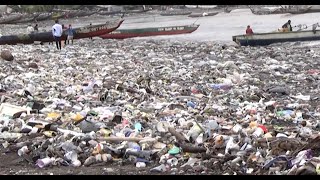 Cameroonian youth clean up Limbe Beach as plastic pollution impacts tourism [upl. by Wolf]