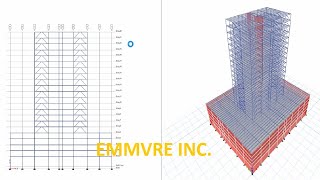 Análisis y Diseñó Edificio Metálico de 22 Niveles Con 5 Niveles Soterrados de Parqueo En Etabs 3 [upl. by Akcebar]