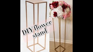 DIY Centerpiece flower stand  DIY plinths wedding column [upl. by Anema]