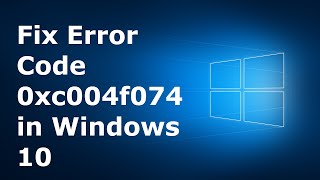 How to Fix Office Activation Error Code 0xC004F074 [upl. by Mauer]