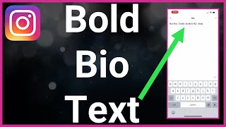 How To Bold Text On Instagram Bio [upl. by Aymik]