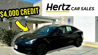 I Went To Buy a 15000 Tesla Model 3 from HERTZ Heres What Happened [upl. by Cozza]