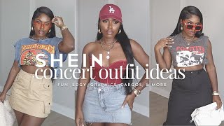 CONCERT IDEAS FT SHEIN  FUN EDGY GRAPHICS CARGOS amp MORE  8 OUTFIT IDEAS  iDESIGN8 [upl. by Orazio]