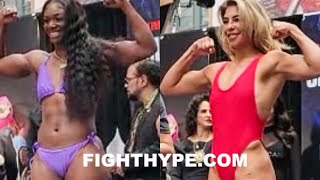 CLARESSA SHIELDS VS MARICELA CORNEJO WEIGHIN amp FINAL FACE OFF [upl. by Ekusuy]