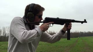 MP38 WWII German Submachine Gun Full Auto Shooting [upl. by Mahla754]