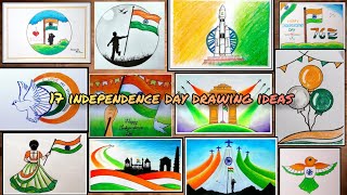 independence day drawing ideas  independence day drawing easy  15 August drawing 🇮🇳🇮🇳 [upl. by Polloch]