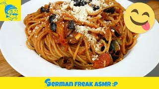 ASMR eating no talking Super delicious Italian pasta 4K amp High sound quality [upl. by Enerak]