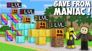 Which GOLEM TO SPAWN TO ESCAPE FROM THE MANIAC in Minecraft  CHOSE SECRET GOLEM [upl. by Samaria301]