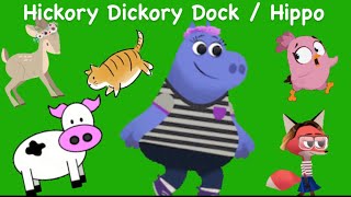 Hickory Dickory Dock Hippo  Hickory Dickory Dock  English Nursery Rhymes  Kids Song  Baby Song [upl. by Omor]