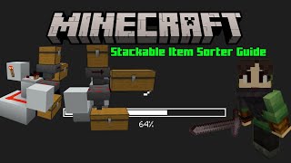 Stackable and Non Stackable Item Sorter • Minecraft 121 [upl. by Neeloc]