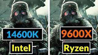 Ryzen 9600x vs intel 14600K benchmarks Test Games PC [upl. by Nivar529]