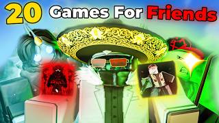 20 ROBLOX Games that You MUST Play with Friends [upl. by Ahselyt]