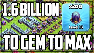 Town Hall 15 GEM TO MAX  Complete in Clash of Clans Part 3 of 3 [upl. by Leamaj701]