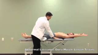 Latissimus Dorsi Muscle Length Testing [upl. by Kazim]