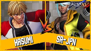 KOF XV ⚡ Hasumi RockMeitenkunIsla vs SrJPN LeonaNajdYuri ⚡ Steam Replay Match ⚡ [upl. by Amora]