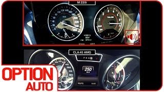 0260 kmh  M235i VS CLA 45 AMG Option Auto [upl. by Nhepets]