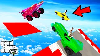 FRANKLIN TRIED IMPOSSIBLE STEEPEST JUMP MEGA RAMP PARKOUR CHALLENGE IN GTA 5  SHINCHAN and CHOP [upl. by Anabahs891]