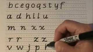 Italics Handwriting for ChildrenPart 2A Cursive [upl. by Hplodnar]