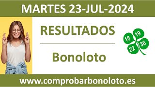 Resultado del sorteo Bonoloto del martes 23 de julio de 2024 [upl. by Morly443]