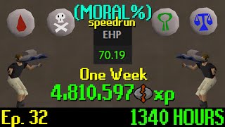 4810579 Runecraft EXP in a Week i have a job  No Alt Iron Maxcape Speedrun  Episode 32 [upl. by Adelpho641]