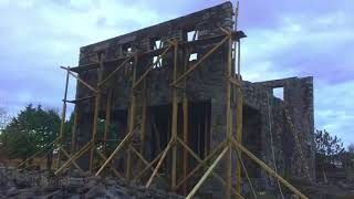 Stone House Building Start to Finish Timelapse [upl. by Oremodlab234]